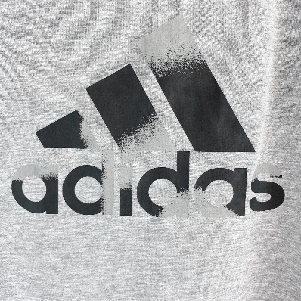 NWOT Adidas Gray Crop Top Keyhole Back Size:  XL - Picture 4 of 6